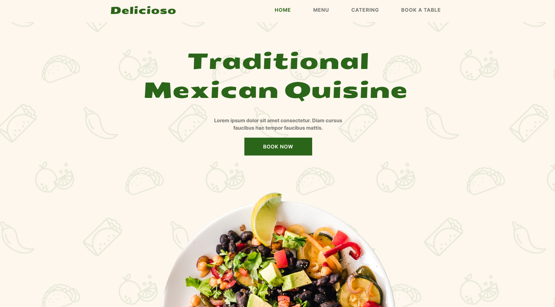 Restaurant and Catering Website by LoneSync Website Builder